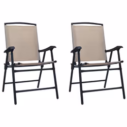 VidaXL 47925, Terrace, Acier, Textile, Taupe, 620 mm, 590 mm, 930 mm