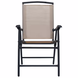VidaXL 47925 chaise d'extérieur Terrace Acier, Textile Taupe