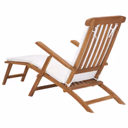 VidaXL 47408 chaise d'extérieur Terrace Siège rembourré Teck - Vue supplémentaire 5