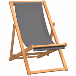VidaXL 47415, Terrace, Siège rembourré, Tissu, Teck, Gris, 560 mm, 1050 mm