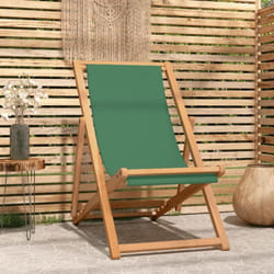 VidaXL 47416 chaise d'extérieur Terrace Siège rembourré Tissu, Teck Vert