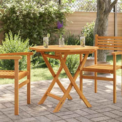 vidaXL Table pliable de jardin 85x85x76 cm Bois de teck solide 47418