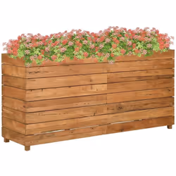 Ce lit surélevé en bois peut accueillir un nombre considérable de plantes ou de fleurs et sera un supplément élégant à votre  ...