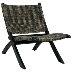 vidaXL Chaise de relaxation - Rotin kubu