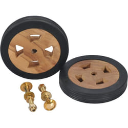 Vidaxl - Roues de rechange pour transat 2 pcs Bois de teck solide