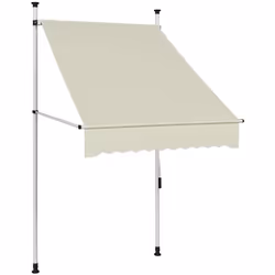 Vidaxl - Auvent manuel rétractable 100 cm Crème
