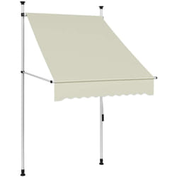 Vidaxl - Auvent manuel rétractable 100 cm Crème