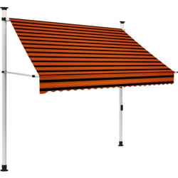 Vidaxl - Auvent manuel rétractable 200 cm Orange et marron