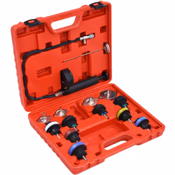 Description générale Ce kit universel de qualité pour tester la pression des radiateurs se compose de 14 pièces et constitue  ...