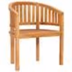 vidaXL Chaise en forme de banane Bois de teck solide - TU