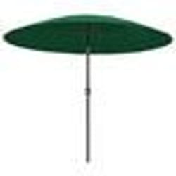 vidaXL Parasol d'extérieur avec mât en aluminium 270 cm Vert