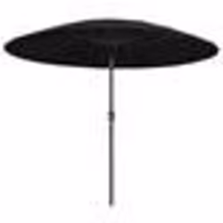 vidaXL Parasol d'extérieur avec mât en aluminium 270 cm noir