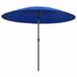 vidaXL Parasol d'extérieur avec mât en aluminium 500 cm bleu azuré - TU
