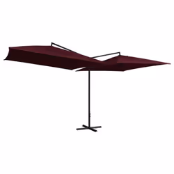 Cet élégant parasol double est parfait pour créer de l'ombre et vous protéger des rayons UV nocifs du soleil. Le design disti ...