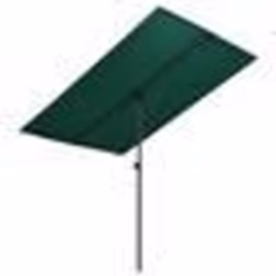 vidaXL Parasol de jardin avec mât en aluminium 180x110 cm vert