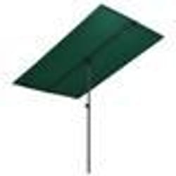 vidaXL Parasol de jardin avec mât en aluminium 180x110 cm vert