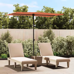 Ce parasol d'extérieur à toit plat est parfait pour créer de l'ombre et vous protéger des rayons UV nocifs. Fabriquée en poly ...