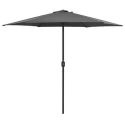 vidaXL Parasol de jardin et mât en aluminium 270x246 cm Anthracite - TU