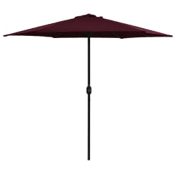 vidaXL Parasol de jardin - Rouge bordeaux - 270x246 cm