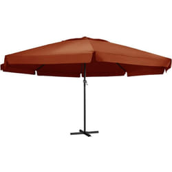 Vidaxl - Parasol de jardin avec mât en aluminium 600 cm terre cuite