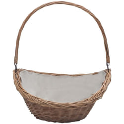 Vidaxl - Panier à bois de chauffage avec poignée 57x46,5x52 cm Marron