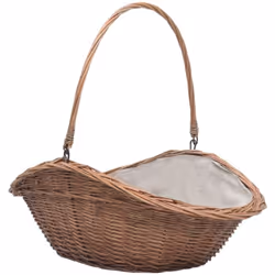 Ce panier à bois de chauffage durable avec une poignée de transport sera une solution de rangement idéale à côté de votre foy ...