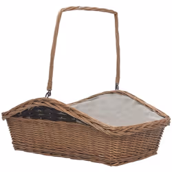 Ce panier à bois de chauffage durable avec une poignée de transport sera une solution de rangement idéale à côté de votre foy ...