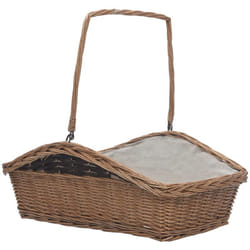 Vidaxl - Panier à bois de chauffage avec poignée 61,5x46,5x58 cm Marron