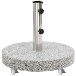 Vidaxl - Socle de parasol Granite 30 kg Rond Gris