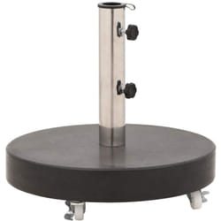 Socle de parasol Granite 30 kg Rond Noir Vidaxl
