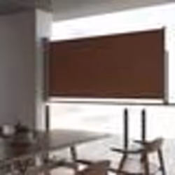 vidaXL Auvent latéral rétractable de patio 120x300 cm Marron