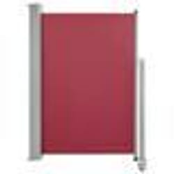 vidaXL Auvent latéral rétractable de patio 120x300 cm Rouge - TU