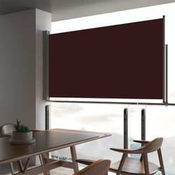 Vidaxl - Auvent latéral rétractable de patio 160x300 cm Marron