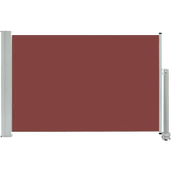 Auvent latéral rétractable de patio 60x300 cm Marron
