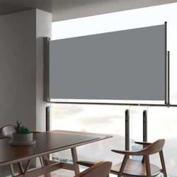 Vidaxl - Auvent latéral rétractable de patio 80x300 cm Gris