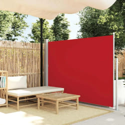 vidaXL Auvent latéral rétractable de patio 170x300 cm Rouge - TU