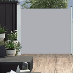 vidaXL Auvent latéral rétractable de patio 170x300 cm Gris