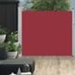 vidaXL Auvent latéral rétractable de patio 100x300 cm Rouge - TU