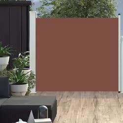 vidaXL Auvent latéral rétractable de patio 100x300 cm Marron - TU