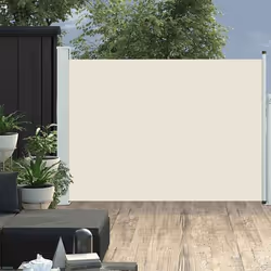 vidaXL Auvent latéral rétractable de patio 100x500 cm Crème - TU