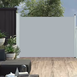 vidaXL Auvent latéral rétractable de patio 100x500 cm Gris - TU