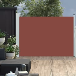 vidaXL Auvent latéral rétractable de patio 100x500 cm Marron - TU