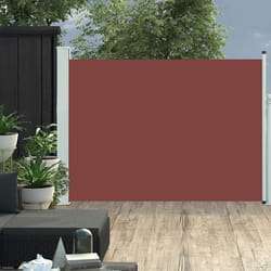 vidaXL Auvent latéral rétractable de patio 100x500 cm Marron - TU
