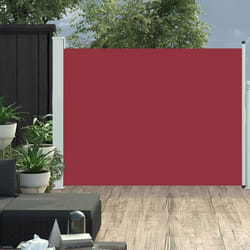 vidaXL Auvent latéral rétractable de patio 140x500 cm Rouge - TU
