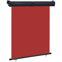 Auvent latéral de balcon 140x250 cm Rouge