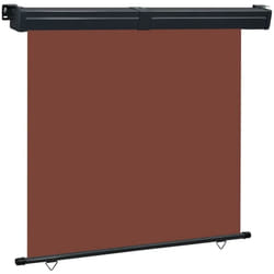 Auvent latéral de balcon 165x250 cm Marron Vidaxl