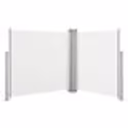 vidaXL Auvent latéral rétractable Crème 100 x 600 cm - TU