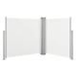 vidaXL Auvent latéral rétractable Crème 100 x 600 cm - TU