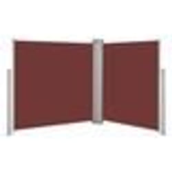 vidaXL Auvent latéral rétractable Marron 100 x 600 cm - TU
