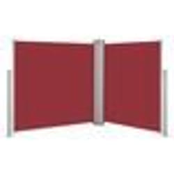 vidaXL Auvent latéral rétractable Rouge 100 x 600 cm - TU